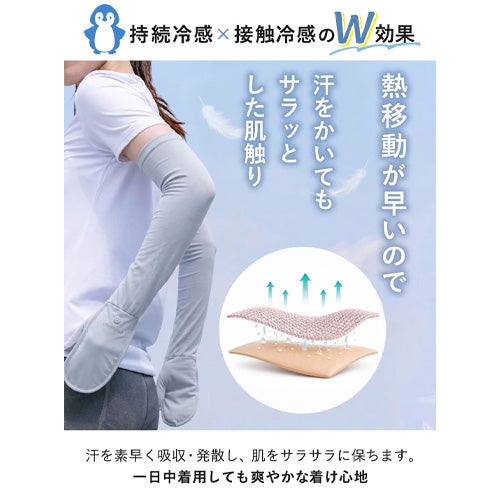 持続冷感・接触冷感のW効果