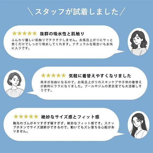 スタッフが試着しました！