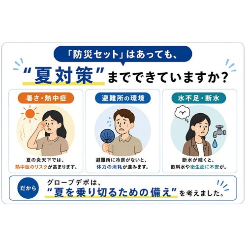 防災セットはあっても夏対策までできていますか？